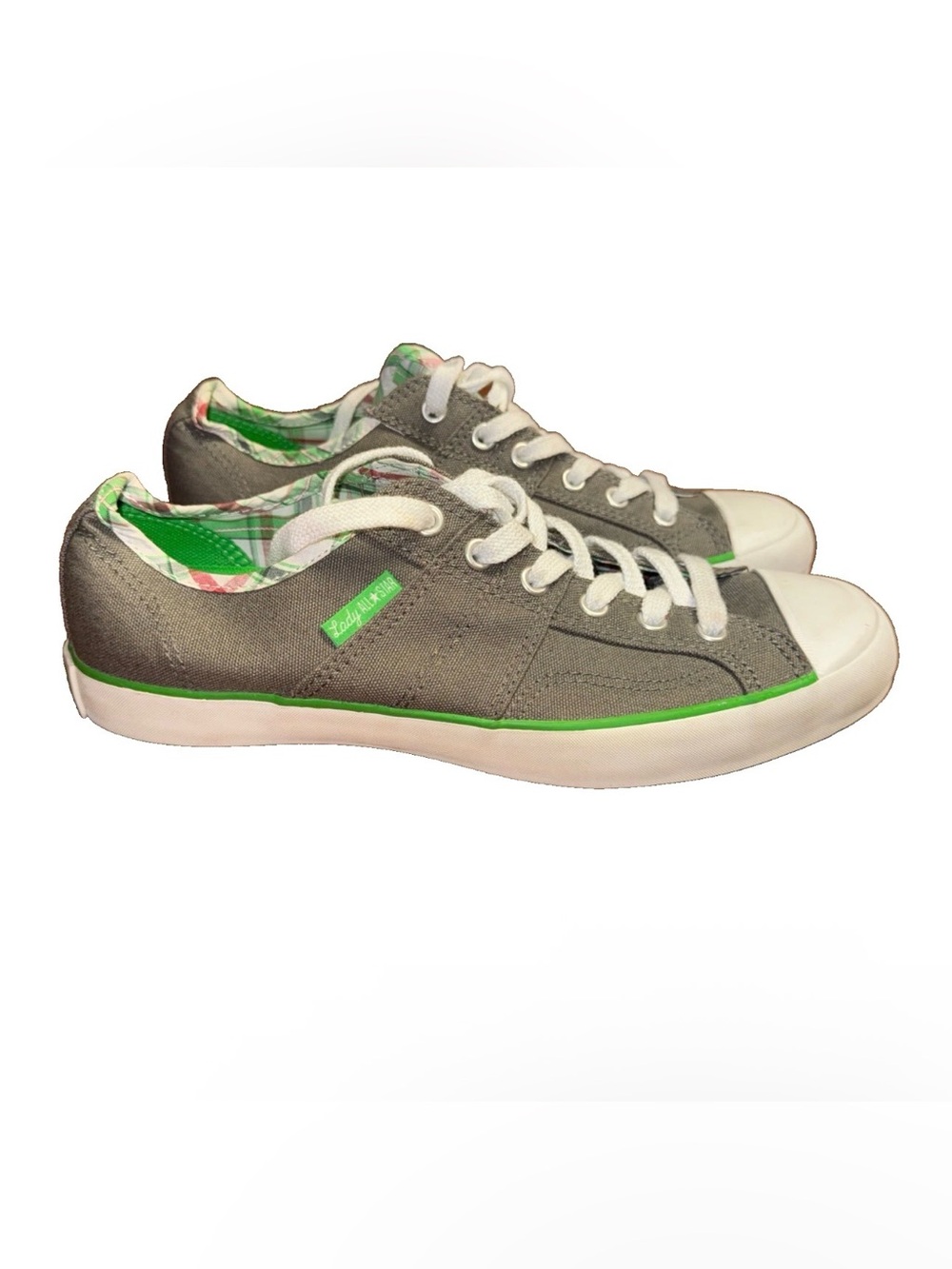 Ltd Edition Lady All Stars Converse Gray Holiday Accent Size 8 Low Top Womens